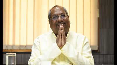 Nishad party president Sanjay Nishad . (HT Photo)