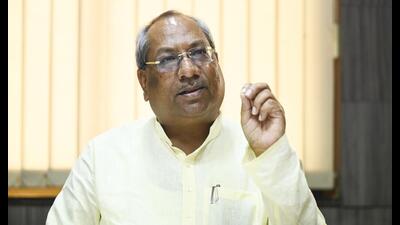 UP minister and Nishad party chief, Sanjay Nishad. (HT Photo)