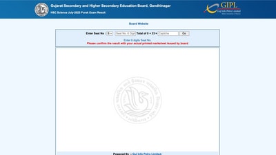 GSEB HSC Science Supplementary result 2023 announced on gseb.org
