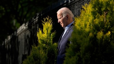 President Joe Biden walks to his motorcade as he leaves Holy Trinity Catholic Church in the Georgetown section of Washington. (AP) President Joe Biden walks to his motorcade as he leaves Holy Trinity Catholic Church in the Georgetown section of Washington. (AP)