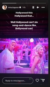 Mira Kapoor on her Instagram Stories.