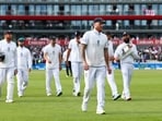 England's Ben Stokes walks off at the end of play in Manchester
