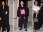 Malaika Arora, Karan Johar, Gauri Khan, Maheep Kapoor, and Seema Sajdeh at Manish Malhotra's bash. Malaika Arora, Karan Johar, Gauri Khan, Maheep Kapoor, and Seema Sajdeh at Manish Malhotra's bash.