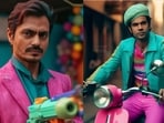 The image shows Nawazuddin Siddiqui and Rajkummar Rao dressed in pink. 