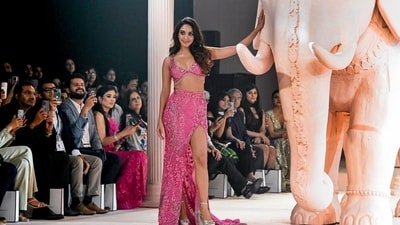 The designers on Tuesday unveiled their collection "Renaissance Reverie", featuring bridal wear for men and women, inspired by their love for art and the treasures they encounter during their travels, according to the collection note. (ANI) The designers on Tuesday unveiled their collection "Renaissance Reverie", featuring bridal wear for men and women, inspired by their love for art and the treasures they encounter during their travels, according to the collection note. (ANI)