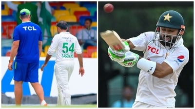 Sarfaraz Ahmed has been replaced by Mohammad Rizwan as a concussion substitute in the ongoing second Test between Pakistan and Sri Lanka (AFP-Sri Lanka Cricket Twitter) Sarfaraz Ahmed has been replaced by Mohammad Rizwan as a concussion substitute in the ongoing second Test between Pakistan and Sri Lanka (AFP-Sri Lanka Cricket Twitter)