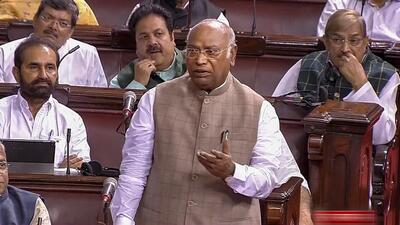 Congress chief Mallikarjun Kharge. (PTI)