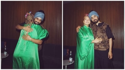 Diljit Dosanjh met Sia recently and shared their pictures on Instagram. Diljit Dosanjh met Sia recently and shared their pictures on Instagram.