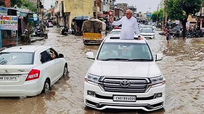 Former chief minister and leader of opposition Bhupinder Singh Hooda in Rohtak on Wednesday. (Manoj Dhaka/HT)