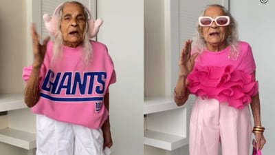 94-year-old grandmom turns into Barbie. (Instagram/@Jinal Jain) 94-year-old grandmom turns into Barbie. (Instagram/@Jinal Jain)