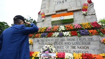 The event was graced by the presence of the war heroes and Veer Naris, Veer Matas and relatives of the soldiers, who laid down their lives on the line on duty during the conflict. (AFP) The event was graced by the presence of the war heroes and Veer Naris, Veer Matas and relatives of the soldiers, who laid down their lives on the line on duty during the conflict. (AFP)