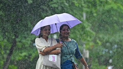 The IMD has extended its orange alert for Mumbai as well as Thane till Wednesday. (AFP) The IMD has extended its orange alert for Mumbai as well as Thane till Wednesday. (AFP)