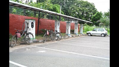 In the past five years, electric vehicles accounted for less than 1% of all vehicles sold in Chandigarh. (HT File) In the past five years, electric vehicles accounted for less than 1% of all vehicles sold in Chandigarh. (HT File)