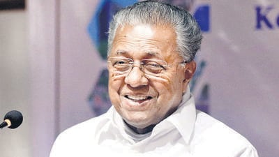 Kerala CM Pinarayi Vijayan’s intervention, directing the police not to press charges but simply to check if there was a breach of security during a condolence meeting for late Congress leader Oommen Chandy, came after a row erupted over a suo motu case. (PTI) Kerala CM Pinarayi Vijayan’s intervention, directing the police not to press charges but simply to check if there was a breach of security during a condolence meeting for late Congress leader Oommen Chandy, came after a row erupted over a suo motu case. (PTI)