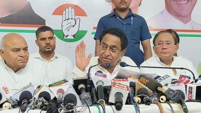 MP Congress president Kamal Nath said the income of farmers has reduced since 2015 rather than increasing (Twitter/OfficeOfKNath) MP Congress president Kamal Nath said the income of farmers has reduced since 2015 rather than increasing (Twitter/OfficeOfKNath)