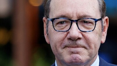 Actor Kevin Spacey outside Southwark Crown Court, as his trial over charges related to allegations of sex offences drew to a close, in London, Britain, (REUTERS)