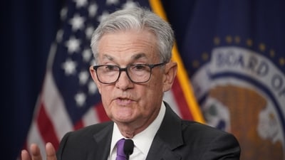 Jerome Powell, chairman of the US Federal Reserve, speaks during a news conference following a Federal Open Market Committee (FOMC) meeting in Washington, DC. (Bloomberg) Jerome Powell, chairman of the US Federal Reserve, speaks during a news conference following a Federal Open Market Committee (FOMC) meeting in Washington, DC. (Bloomberg)