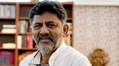 Shivakumar blamed the previous BJP government for creating financial challenges, pointing out excessive tenders and draining the treasury. (HT) Shivakumar blamed the previous BJP government for creating financial challenges, pointing out excessive tenders and draining the treasury. (HT)