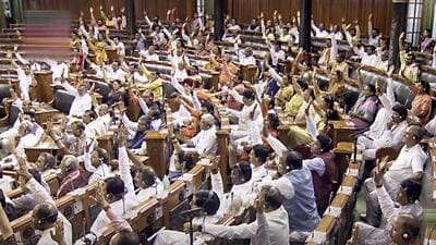 The notice was moved after acrimony and disruptions in Parliament. (PTI)