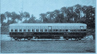 The restaurant car of Great Indian Peninsula Railway. Putting into service of “train de luxe” or special express between Bombay and Poona was claimed to be the most startling innovation in the Indian Railway travel which had been introduced since railroading commenced in the country. (PIC SOURCED) The restaurant car of Great Indian Peninsula Railway. Putting into service of “train de luxe” or special express between Bombay and Poona was claimed to be the most startling innovation in the Indian Railway travel which had been introduced since railroading commenced in the country. (PIC SOURCED)