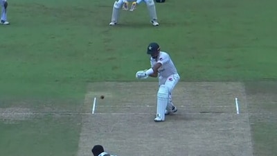 Babar Azam attempts an unusual four during the Test against Sri Lanka (Twitter) Babar Azam attempts an unusual four during the Test against Sri Lanka (Twitter)