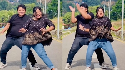 Brother and sister showing their energetic dance moves. (Instagram/@familycrewofficial07) Brother and sister showing their energetic dance moves. (Instagram/@familycrewofficial07)
