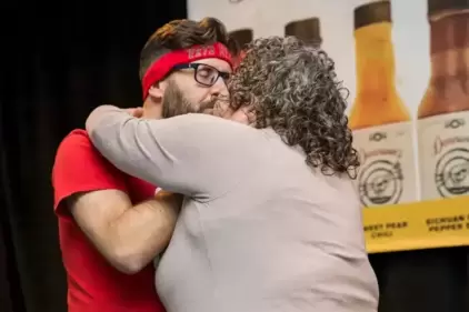 A couple from Canada who created world record by kissing after eating peppers. (Guinness World Records ) A couple from Canada who created world record by kissing after eating peppers. (Guinness World Records )