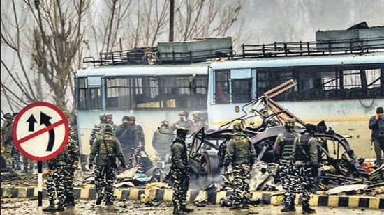 In February 2019, 40 CRPF personnel were killed when a suicide bomber drove a car laden with explosives into their convoy. (PTI)