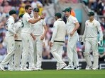 5th Ashes Test: Mitchell Starc celebrates after taking a wicket on Day 1. 5th Ashes Test: Mitchell Starc celebrates after taking a wicket on Day 1.