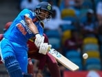Ishan Kishan plays a shot. Ishan Kishan plays a shot.