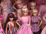 A screen grab showing Matthew Keith's collection of Barbies during an interview with Reuters in Los Angeles, California, U.S., July 21, 2023. REUTERS TV/via REUTERS