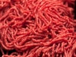 FILE - Ground beef is displayed for sale, April 1, 2017, at a market in Washington. Federal health officials said Tuesday, July 25, 2023, that ground beef contaminated with salmonella has sickened at least 16 people, including six hospitalized, in four Northeastern states. (AP Photo/J. Scott Applewhite, File) FILE - Ground beef is displayed for sale, April 1, 2017, at a market in Washington. Federal health officials said Tuesday, July 25, 2023, that ground beef contaminated with salmonella has sickened at least 16 people, including six hospitalized, in four Northeastern states. (AP Photo/J. Scott Applewhite, File)