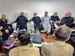 The opposition MPs wore black dress to Parliament on Thursday as a mark of protest. The opposition MPs wore black dress to Parliament on Thursday as a mark of protest.