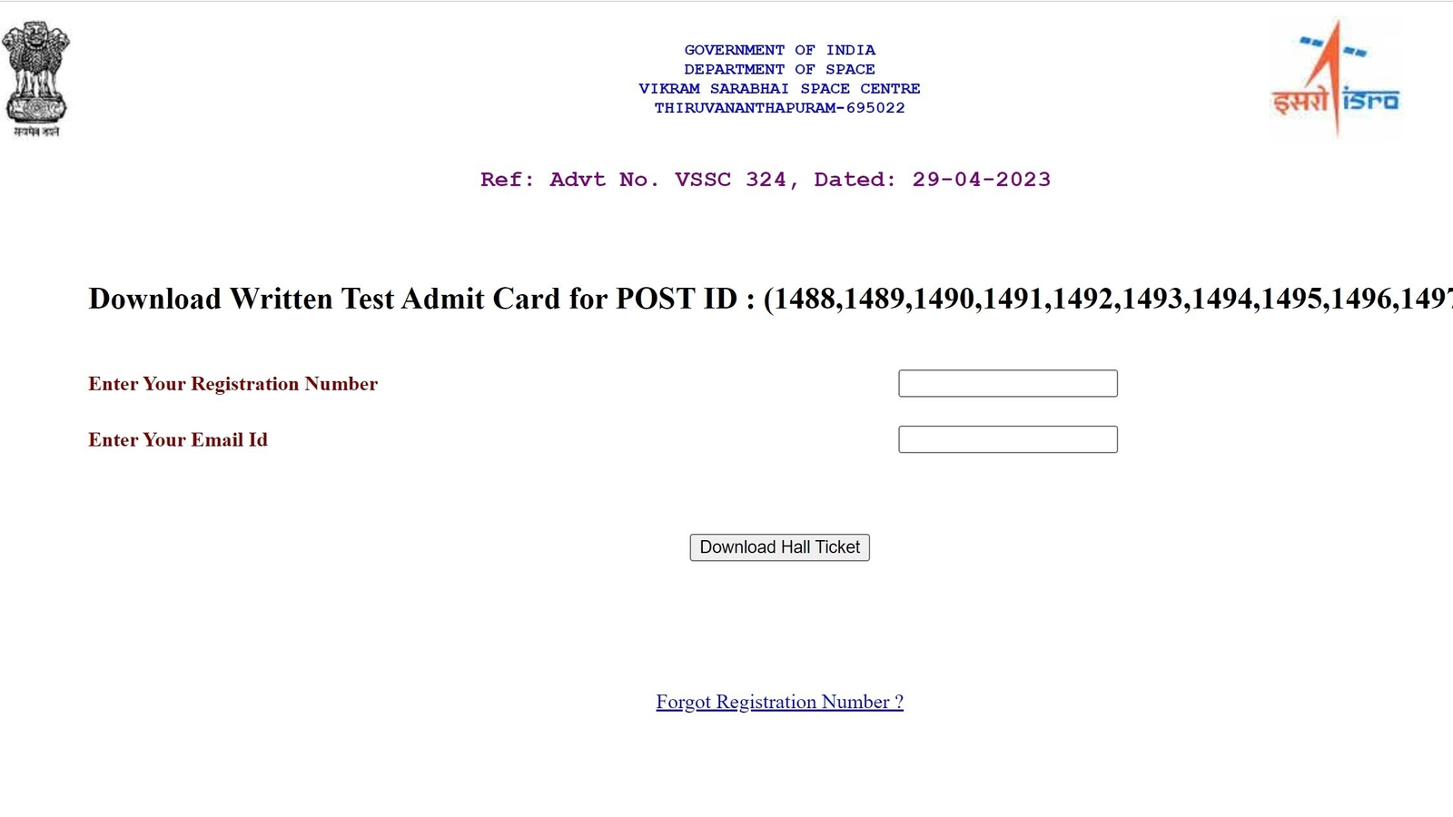 VSSC admit card 2023 released for Technician, Draughtsman and other posts | Competitive Exams - Vimarsana News