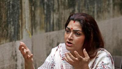 (BJP leader and NCW member Khushbu Sundar visited the institute in Udupi investigate the case and held talks with management (ANI) (BJP leader and NCW member Khushbu Sundar visited the institute in Udupi investigate the case and held talks with management (ANI)