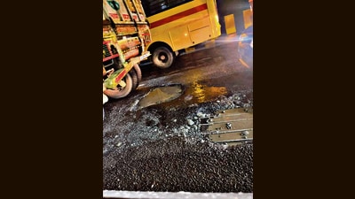 Contractors booked for potholes on newly constructed Versova creek bridge