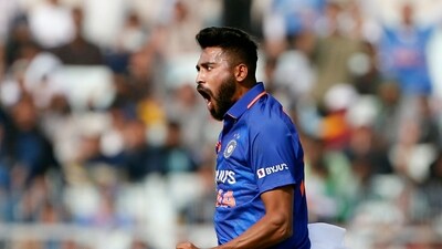 India's Mohammed Siraj during an ODI against Sri Lanka earlier this year (ANI )