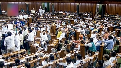 Every MP will have to take their personal choice when the no-confidence motion debate is taken up in the Lok Sabha, Congress MP Manish Tewari said. (ANI) Every MP will have to take their personal choice when the no-confidence motion debate is taken up in the Lok Sabha, Congress MP Manish Tewari said. (ANI)