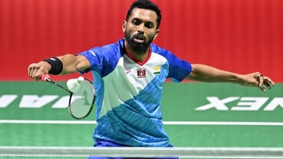 Prannoy HS of India (AFP) Prannoy HS of India (AFP)