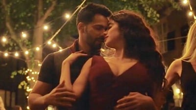 Janhvi Kapoor and Varun Dhawan in a still from their film Bawaal. Janhvi Kapoor and Varun Dhawan in a still from their film Bawaal.