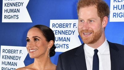 (FILES) Prince Harry, Duke of Sussex, and Meghan, Duchess of Sussex, arrive at the 2022 Robert F. Kennedy Human Rights Ripple of Hope Award Gala at the Hilton Midtown in New York City on December 6, 2022. (AFP) (FILES) Prince Harry, Duke of Sussex, and Meghan, Duchess of Sussex, arrive at the 2022 Robert F. Kennedy Human Rights Ripple of Hope Award Gala at the Hilton Midtown in New York City on December 6, 2022. (AFP)