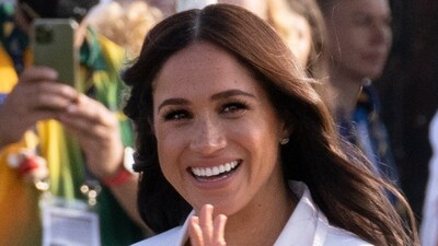 Meghan Markle, Duchess of Sussex, arrives at the Invictus Games venue in The Hague, Netherlands on April 15, 2022 (AP Photo/Peter Dejong, File) (AP) Meghan Markle, Duchess of Sussex, arrives at the Invictus Games venue in The Hague, Netherlands on April 15, 2022 (AP Photo/Peter Dejong, File) (AP)