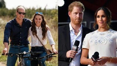 Prince William and Princess Kate are featured in an iconic edition of a famous British magazine, but Meghan Markle and Prince Harry have reportedly been snubbed (princeandprincessofwales/Instagram, Angela Weiss / AFP) Prince William and Princess Kate are featured in an iconic edition of a famous British magazine, but Meghan Markle and Prince Harry have reportedly been snubbed (princeandprincessofwales/Instagram, Angela Weiss / AFP)