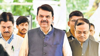 Mumbai, India - July 24, 2023:Dy CM Devendra Fadnavis, during monsoon assembly session at Vidhan Bhavan, in Mumbai, India, on Monday, July 24, 2023. (Photo by Anshuman Poyrekar/ Hindustan Times) (Hindustan Times) Mumbai, India - July 24, 2023:Dy CM Devendra Fadnavis, during monsoon assembly session at Vidhan Bhavan, in Mumbai, India, on Monday, July 24, 2023. (Photo by Anshuman Poyrekar/ Hindustan Times) (Hindustan Times)