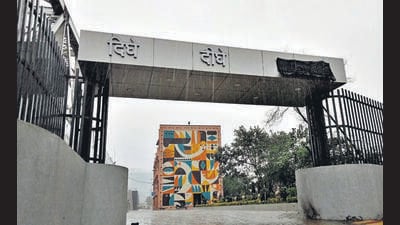 Speaking on the history of the name, former MP Sanjeev Naik, who had made the demand for the railway station in 2012 during his tenure as Thane MP, said that the residents and their representatives had demanded that the station be named after their village. They had even written a memorandum of the demand to the then guardian minister Ganesh Naik as the railway authorities named the station Dighe.” (Bachchan Kumar/ HT PHOTO) Speaking on the history of the name, former MP Sanjeev Naik, who had made the demand for the railway station in 2012 during his tenure as Thane MP, said that the residents and their representatives had demanded that the station be named after their village. They had even written a memorandum of the demand to the then guardian minister Ganesh Naik as the railway authorities named the station Dighe.” (Bachchan Kumar/ HT PHOTO)