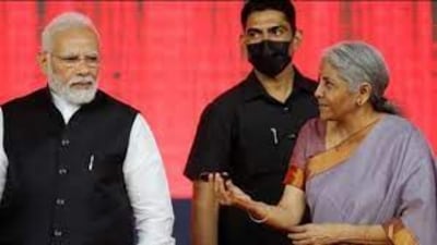 Prime Minister Narendra Modi with finance minister Nirmala Sitharaman. Prime Minister Narendra Modi with finance minister Nirmala Sitharaman.