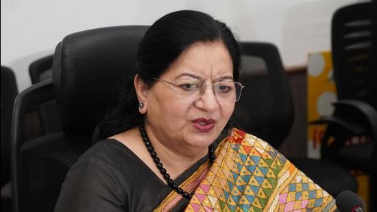 Jamia Millia Islamia vice-chancellor Najma Akhtar. (HT Photo)