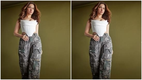 Tamannaah played muse to fashion designer house Appapop and picked a sassy ensemble from the shelves of the designer house.&nbsp;(Instagram/@tamannaahspeaks)