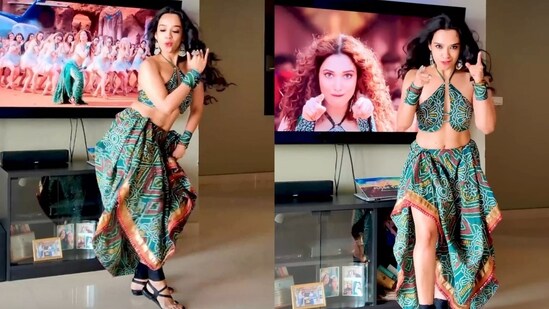 Woman recreates Tamannaah Bhatia’s hook steps from the Jailer song Kaavaalaa. The dance video has gone viral on Instagram. (Instagram/@parihoonnmain)