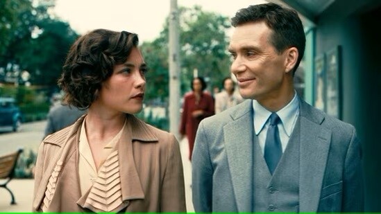 Florence Pugh and Cillian Murphy in Oppenheimer (Film still) Florence Pugh and Cillian Murphy in Oppenheimer (Film still)